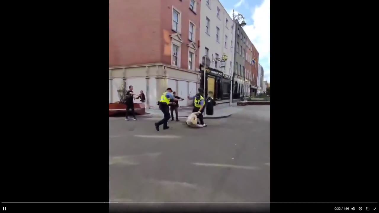Attack caught on vid - Irish media lied after saying attacker was Irish. It's a Muslim