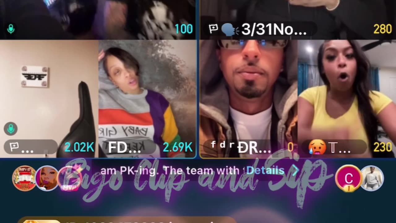 Team PK Papi Finesse NoCap Droski CeeCee vs TastyMocha 3/16/25 #bigoclipandsip