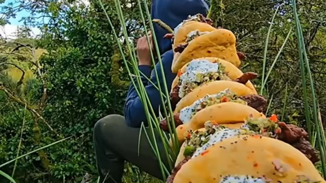 River side cooking food