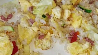 Hot Chili Bacon and Veggies Fried Rice 🔥🍚🥕🧅🍳#Three3Eggs #3eggs #Bacon #FriedRice #EggFriedRice