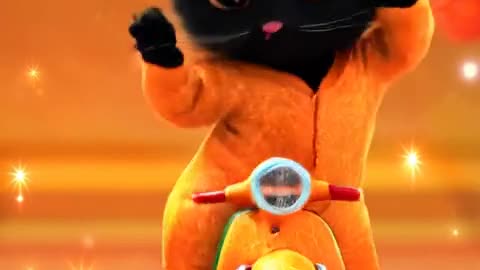 Gatito Fiestero: ¡Ritmo y Ternura! 🐱🛵