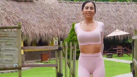 DEEP Stretching in MICRO BIKINI with Andrea