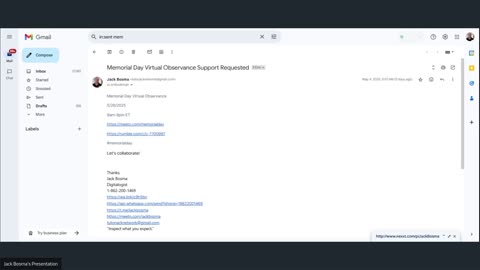 Memorial Day Virtual Observance Support Requested