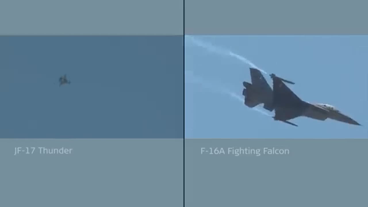 Pakistan F-16 Falcon vs JF-17 Thunder Airshow Display