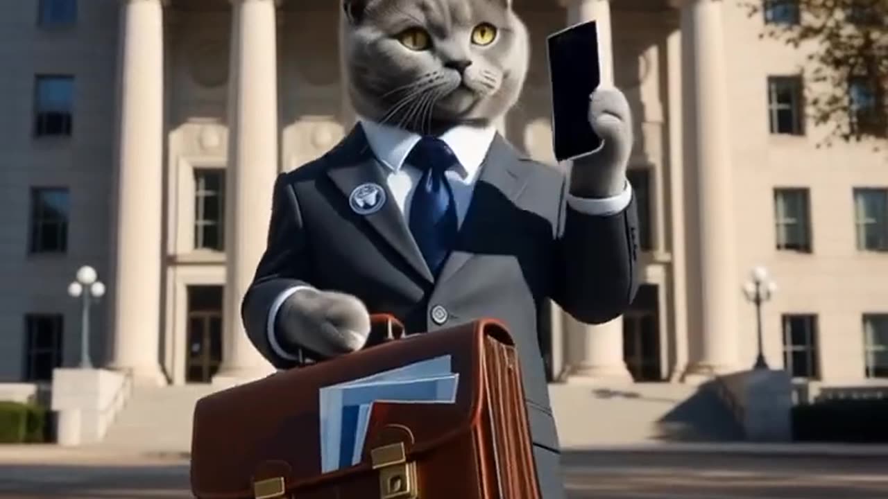 Cat Short Video Of A Bank Officer Calling His Boss | Cat