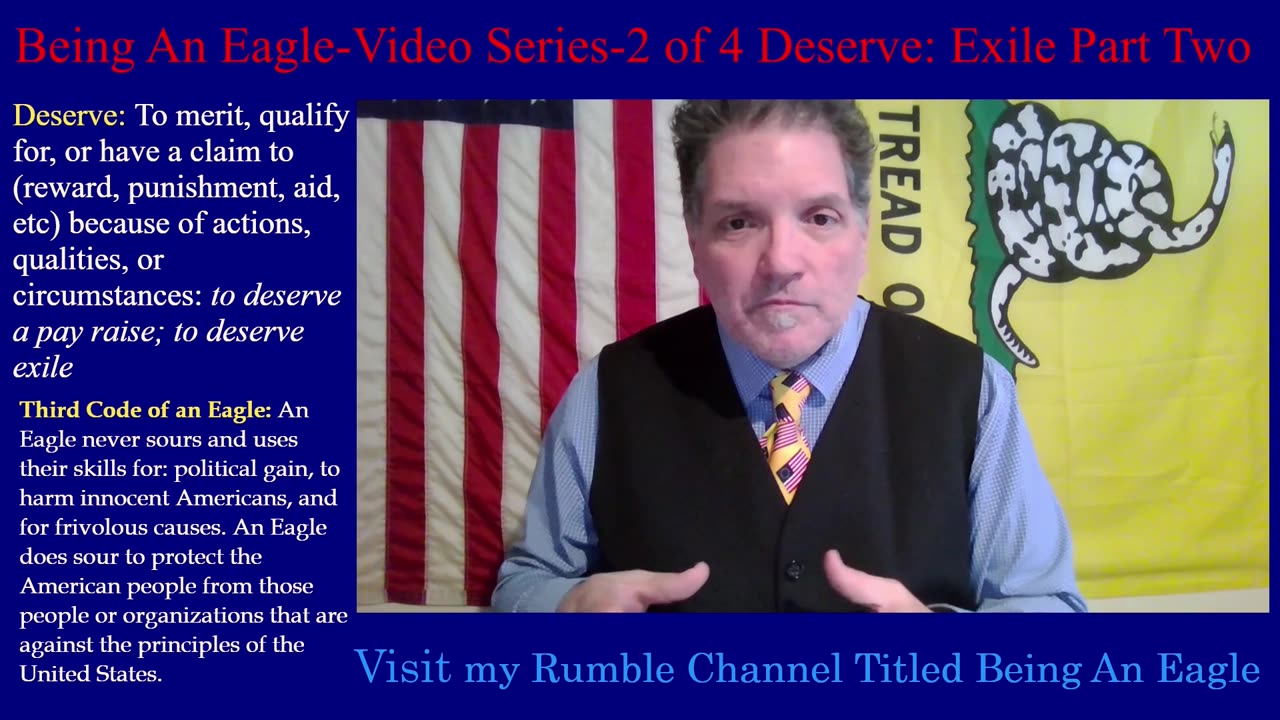 Being An Eagle-Clips-Deserve: Exile (Clip 4)