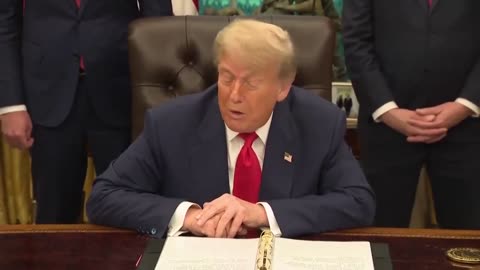 President Donald Trump: "In a few short months, we've now achieved peace between India and Pakistan, Israel and Iran, and the DRC and Rwanda."