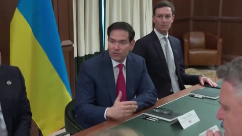 Sec Marco Rubio is engaged in peace talks in FLA with Ukraine officials.