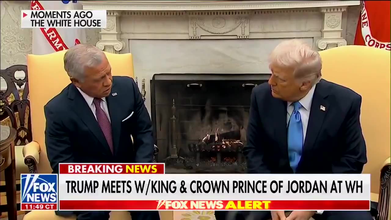 King of Jordan Acknowledges President Trump's Leadership Role in Middle East Stability