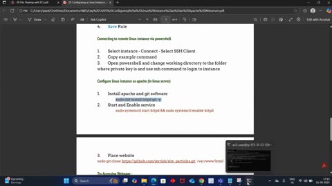 Configuring Linux instance as apache web server by Pavithra #Studentmade | Ekascloud