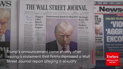 Trump Directs Bondi To Release Some Epstein Documents, Threatens To Sue Wall Street Journal, Murdoch