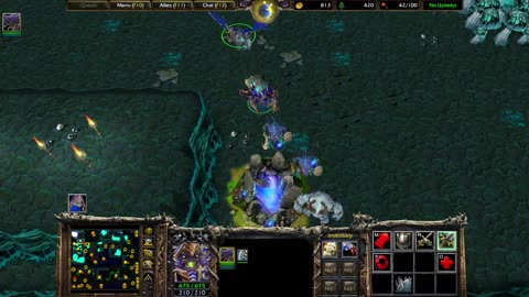 Warcraft 3: Life VS Death With Ally Jim (Game Crash)