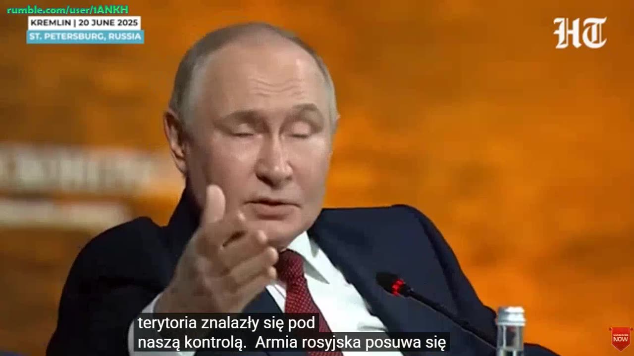 W telewizji Putin mówi, że dosłownie zbombarduje i zniszczy całą Ukrainę, jeśli Zełenski to zrobi