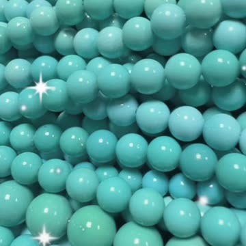 250606-2 Turquoise Bead Strand: Wrapped Deep-Sea Galaxy Around the Neck