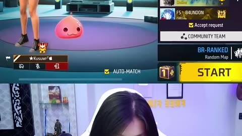 Cute girl playing FF short