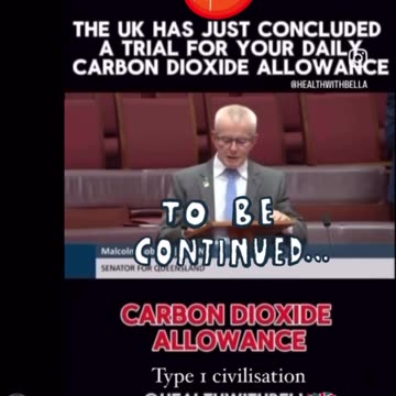 ⚠️🤦‍♂️🤬🤯 THE UK HAS JUST CONCLUDED A TRIAL FOR YOUR DAILY CARBON DIOXIDE ALLOWANCE