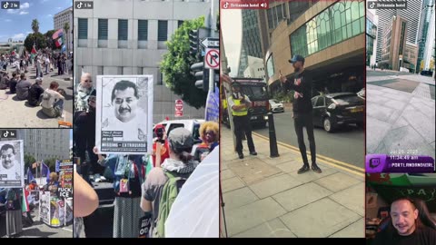 🔴 ICE Protest Los Angeles + UK Hotel Protests