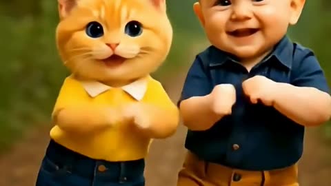 Cat Funny Dance 😂