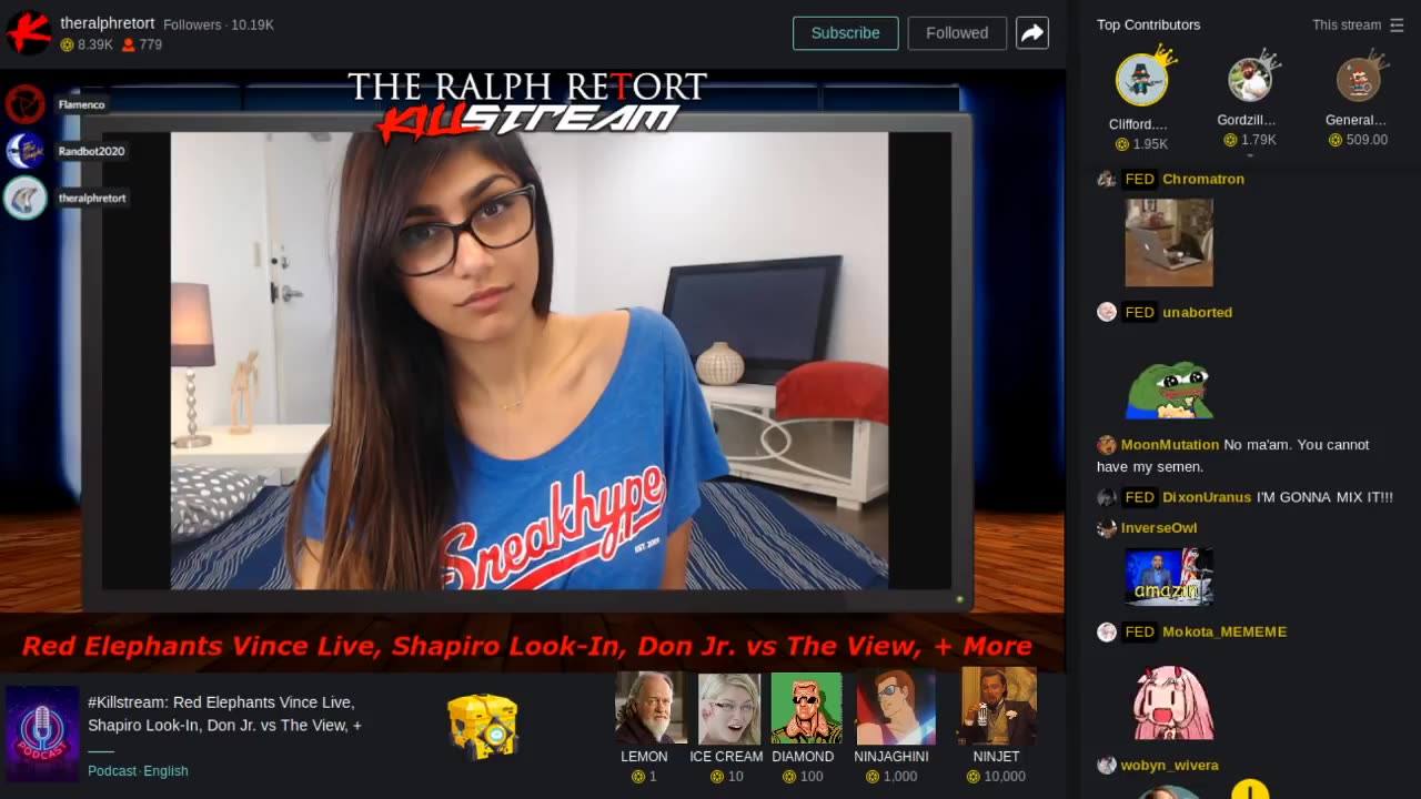 2019-11-07 - Red Elephants Vince Live, Shapiro Look-In, Don Jr. vs The View