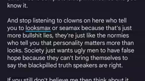 Why incels should give up on finding a girlfriend and take the blackpill (REUPLOAD)