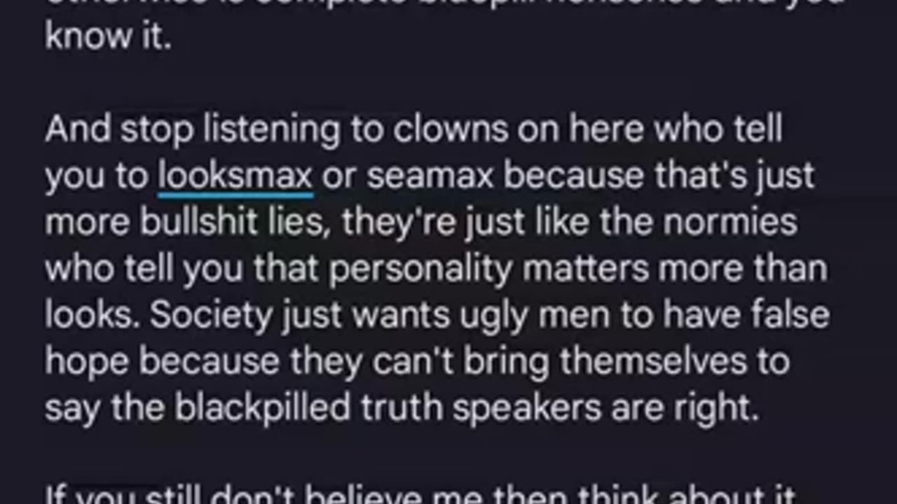 Why incels should give up on finding a girlfriend and take the blackpill (REUPLOAD)