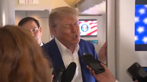 TRUMP BEING TRUMP ON AIR FORCE 1