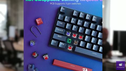 Redragon Mechanical Gaming Keyboard Wired, 11 Programmable Backlit Modes, Hot-Sw