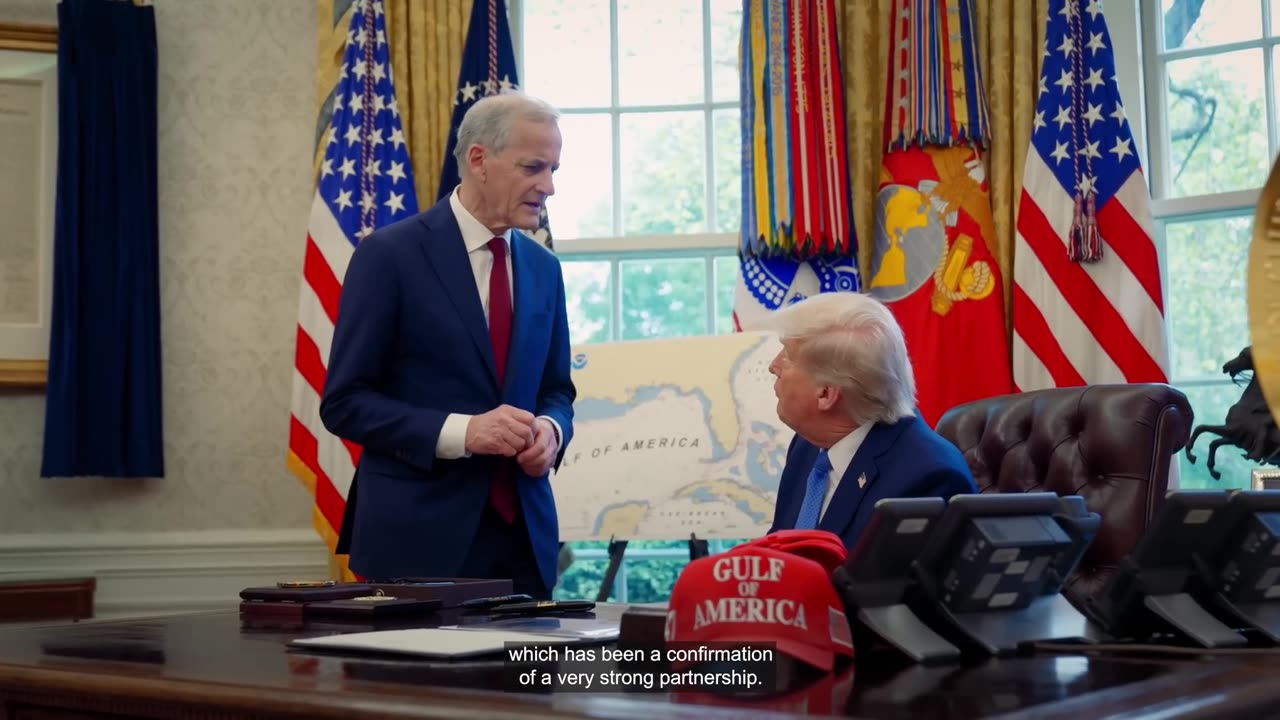 Jonas Gahr Støre is here, who is the Prime Minister of Norway... - President Donald J. Trump 🇺🇸🇳🇴