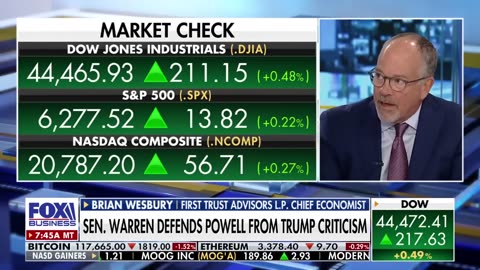 Sen. Warren's defence of Powell is dismissed by an economist who says, "I DON'T CARE."