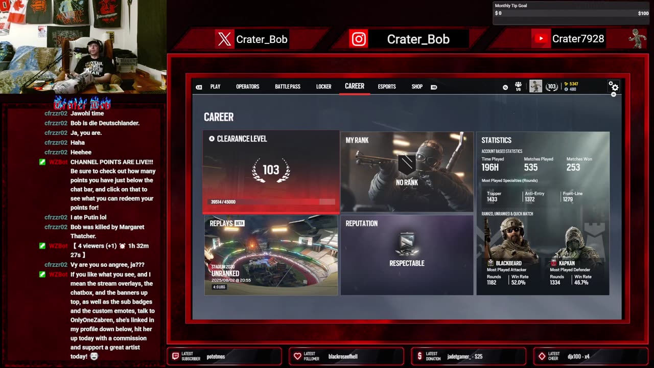 [NO LEFT BUMPER] Flying solo tonight! Tom Clancy's Rainbow Six Siege X
