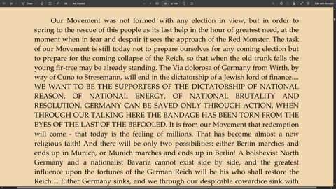 Adolf Hitler Speech 8/1/1923 | Munich 2 of 2 ENG