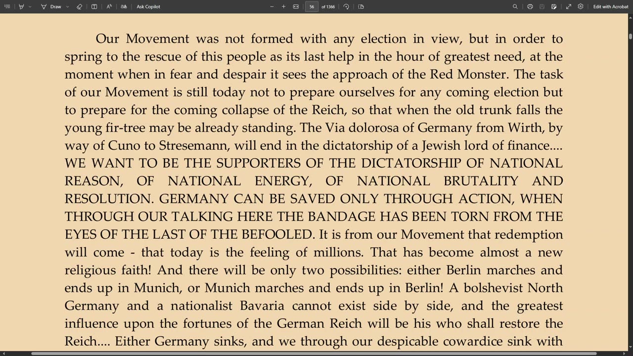 Adolf Hitler Speech 8/1/1923 | Munich 2 of 2 ENG