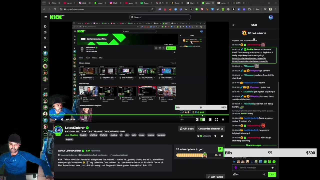 BACK ONLINE DESKTOP STREAMING ON BORROWED TIME pt2