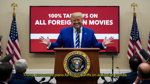 Trump announces plans for 100% tariffs on all foreign movies