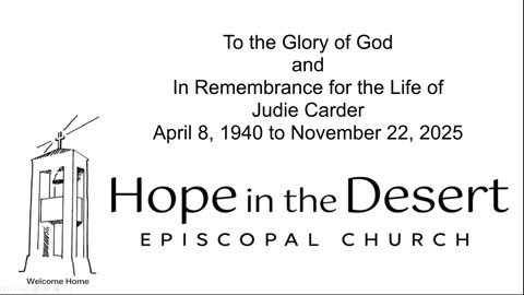 In Remembrance for the Life of Judie Carder April 8, 1940 to November 22, 2025