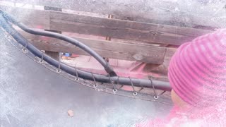 Baby Kayla Chills on a Sun Lounger in Winter! 😄 Cutest Baby Relaxing Moment with Mommy