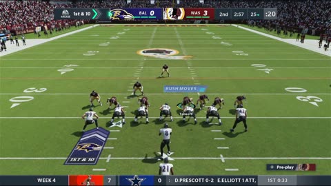 1964 REDSKINS VS Madden 21 I Franchise SEASON 1 WEEK 4 , REDSKINS VS RAVENS