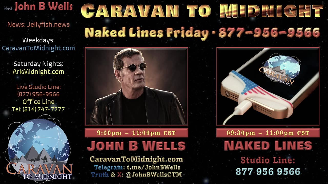 Naked Lines Friday - John B Wells LIVE
