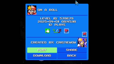 Mega Man Maker Level Highlight: "On a Roll" by CristieWow