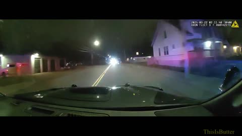 Dashcam shows suspect wanted in Warren marijuana burglary lead police on chase, crashes into house