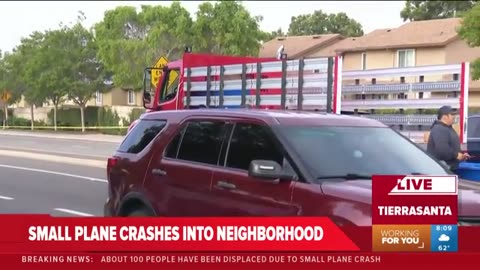 Video shows flames from San Diego plane crash