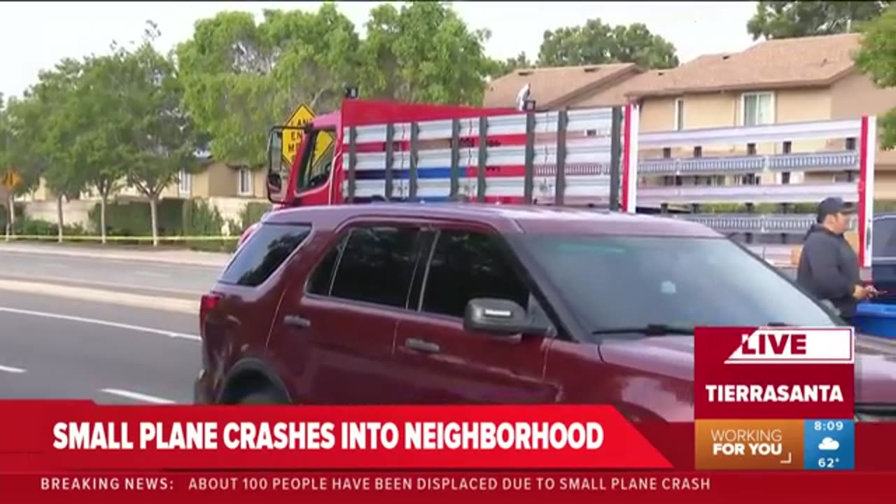 Video shows flames from San Diego plane crash