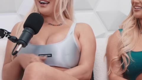 Sexy hot adult star with podcast episode