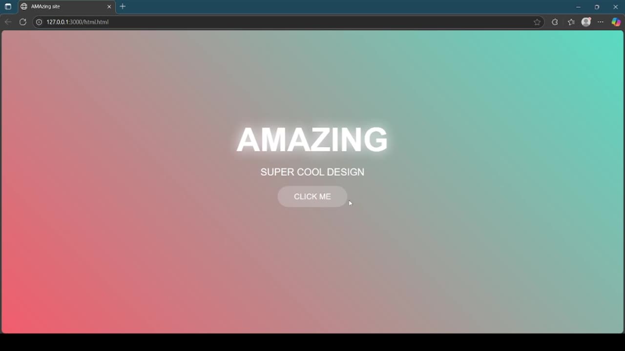 Mind-Blowing HTML& Css animation in 40 lines🔥