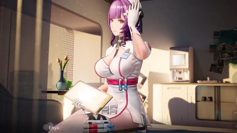 [4k 60fps] Snowbreak Enya Nurse Interactive Scene