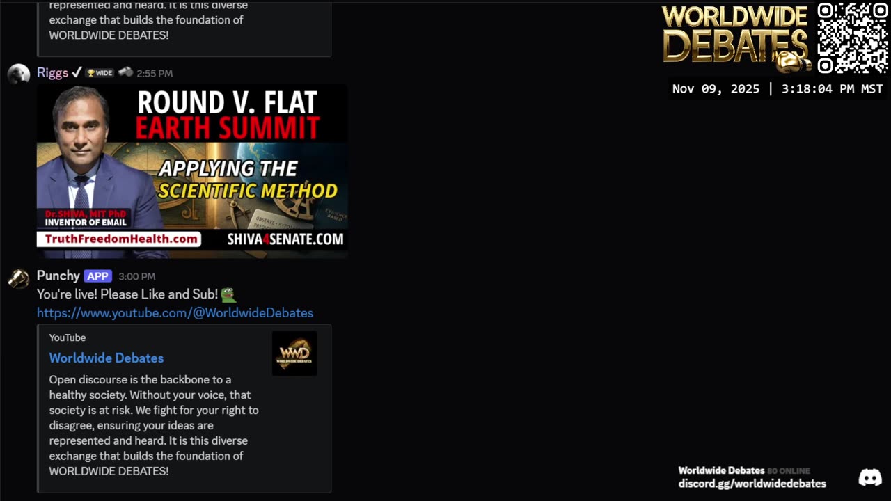 0157 WIDESTREAM - Worldwide Debates - YouTube/Twitch/Rumble