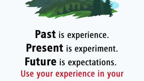 "The Time Trilogy: Experience, Experiment, Expectation"