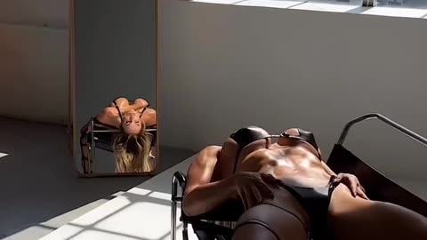 A very difficult lingerie shoot in posing