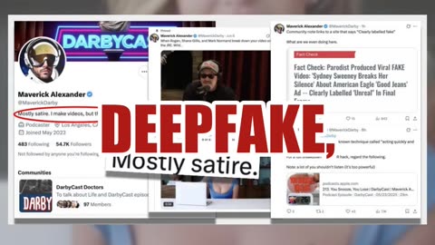 Fact Check: Parodist Produced Viral FAKE Video: 'Sydney Sweeney Breaks Her Silence'
			
