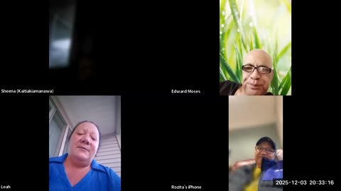 Ko Huiarau Zoom for December with Edward Moses